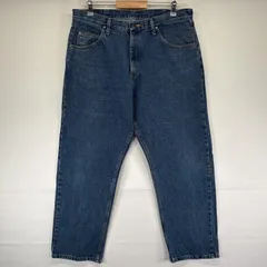 古着 ラングラー Wrangler デニムパンツ ストレート ジーンズ ジーパン 5ポケット 長ズボン w36 L30  ブルー メンズ