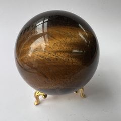 【E22359】タイガーアイ＊58㎜＊丸玉＊球＊Tiger'sEye＊天然石＊パワーストーン＊