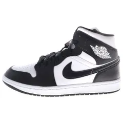 NIKE (ナイキ) WMNS AIR JORDAN 1 MID Black White DV0991-101 エアジョーダン1 ミッド ハイカットスニーカー US11/28cm ブラック/ホワイト