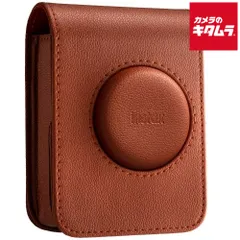 【新品】フジフイルム チェキ instax mini Evo用カメラケース ブラウン