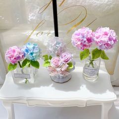 #547 ミニチュア　紫陽花セット　＊⑬
