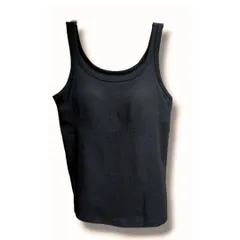 ユニクロ エアリズムコットンブラタンクトップ M ブラック　黒