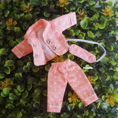 JANAYA ハンドメイド　オビツ11 ob11服　ロームウェア　ローズピンク　3点セット　翌日発送