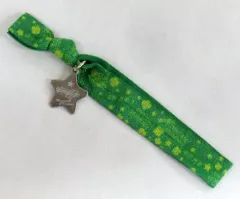 【中古】アクセサリー(非金属)(女性) 有安杏果(ももいろクローバーZ) チャーム付ゴムブレスレット(グリーン/星) 「ももいろクリスマス 2017 ～完全無欠のElectric Wonderland～」 ももクロガチャ景品