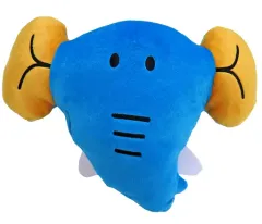 【中古】クッション・抱き枕・本体 ぞう ふさふさフェイスクッション 「たべっ子どうぶつ」