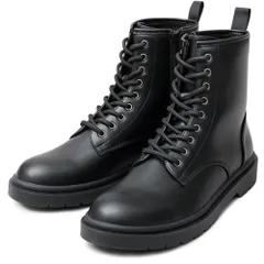 ☆ BLACK ☆ Mサイズ(26.0-26.5cm) ☆ glabella LACE UP BOOTS glabella グラベラ ブーツ glbb311 レースアップブーツ メンズブーツ カジュアルブーツ ショートブーツ メンズ シューレース クッション性