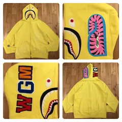 2010年 ネオン シャーク パーカー Lサイズ NEON shark full zip hoodie a bathing ape BAPE エイプ ベイプ アベイシングエイプ NIGO