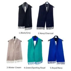 TW2543.ポロラルフローレン リバーシブル(表裏兼用) マフラー 5色から選ぶ