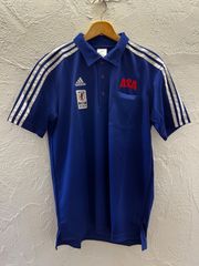 adidas JFA 朝日新聞 ポロシャツ ブルー J/XO 非売品 - メルカリ