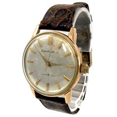 SEIKO セイコー LoadMarvel ロードマーベル レザー/手巻き ホワイト文字盤 メンズ腕時計 稼働品【PF-114】