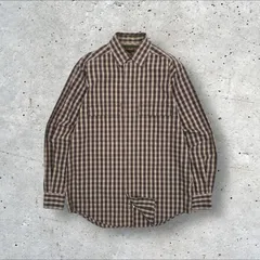 90s 00s Timberland 両胸ポケット 比翼仕立て 長袖 チェック シャツ XS