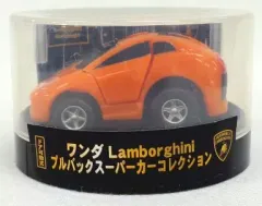 【中古】ミニカー ムルシエラゴ(オレンジ) 「Lamborghini プルバックスーパーカーコレクション」 2008年 ワンダキャンペーン品