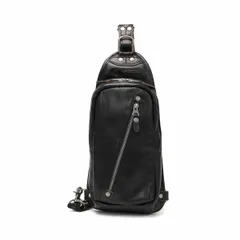 ダブルス ボディバッグ DOUBLES バッグ ショルダーバッグ ワンショルダーバッグ VIF スリングバッグ 本革 メンズ レディース VIF-7200 ブラック