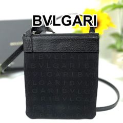 BVLGARI ブルガリ ショルダーバッグ ロゴマニア ブラック - メルカリ