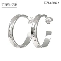 ティファニー TIFFANY&CO. 1837ナロー フープ ピアス SV 925 シルバー Earrings Pierced 90284111