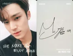 【中古】コレクションカード(男性) SEVENTEEN/MINGYU(ミンギュ)/「#NOT ALONE」・裏面グレー/CD「JAPAN 1ST MINI ALBUM WE MAKE YOU」(通常盤)特典フォトカード