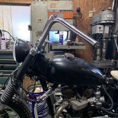 トライアンフ　ミリバー　ハンドル　 BSA　 ノートン　ＴＲ6　Ｔ120　ビンテージ　ダート　モトクロス2 (WW84056)