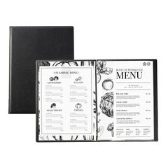 ♪新品＆未使用＆未開封♪ メニューブック A4 メニューブック クリップ ピンタイプ おしゃれ 飲食店 業務用 高級 カフェ バー bar 飲食店 備品 送料無料 yyb-cp09