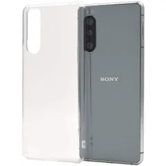 5 II ケース Xperia SO-52A / SOG02 / A002SO ハードケース 透明 クリアケース シンプル デザイン 無地 素材 スマホケース エクスペリア5 マーク2 専用 背面ケース ストラップ 穴 あり バックカバー 【 クリア 】