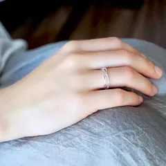 レイヤード] K10YG ウェーブ リング（710997） ｜ women