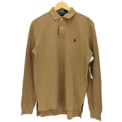 ポロバイラルフローレン Polo by RALPH LAUREN CUSTOM FIT ポニー刺繍 ロングスリーブ ポロシャツ メンズ import：M 