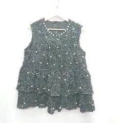 ◇ ⊂ GLAMOROUS GARDEN ノースリーブ サイズF ブラック系 レディース E  【1503060014721】