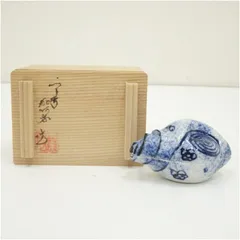 京焼・清水焼 二代目高野正阿弥作 辻堂 香合 共箱 古物
