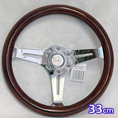 LEONARD VOLANTI ウッドステアリング 35cm - メルカリ