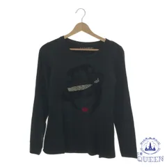 ☆美品☆ ZARA ザラ トップス Tシャツ プリント おしゃれ 長袖 レディース ブラック M 901-6961 送料無料 古着