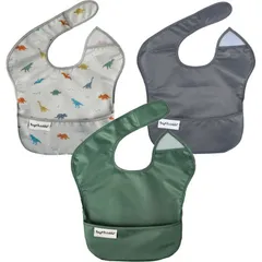 【 新品 未開封 】 TINYTWINKLE　イージービブ 3枚セット Dino/Olive/Charcoal 未使用 送料無料