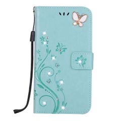 【大人気】iphone XR ケース 手帳型 おしゃれ OYIME かわいい きらきら ラインストーン お花 蝶々 デザイン 女性向け きれい 優雅 純色 カバー 横開き マグネット カード収納 耐衝撃 滑り防止 スマホケース ハンドメイド アィフォン XR