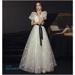 レディースワンピース結婚式パーティー ワンピース ウェディングドレス 二次会 花嫁 ブライズメイド 演奏会用 お呼ばれ 結婚式 入学式 ワンピース xzjhpbe#