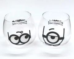 [중고] 머그컵·탕만 밥 & 스튜어트 유라유라 글래스 2개 세트 [미니언즈 MINION SUMMER CAFE-미니언 여름 카페- in THE GUEST cafe&diner] 스페셜 MINION 시트 참신함 예약 정리권 특전