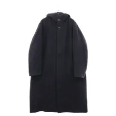 極美品⭐️ヨウジヤマモトプールオム ノーカラーロングコート ウールキャバ Yohji Yamamoto POUR HOMME ヨウジヤマモトプールオム 17AW HK