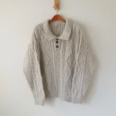 CARRAIG DONN - vintage キャレイグドン　フィッシャーマンカーディガン アイルランド製】ビンテージ CARRAIG DONN キャレイグドン