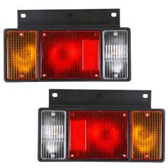 新品 Kanoan いすゞ エルフ テールランプ カバー 左右セット 12V 社外品 純正タイプ NEWエルフ PMエルフ 07エルフ トラック (12V)