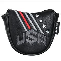 マレット型 パターカバー　Putter Cover マグネット アメリカ風 1個入り マグネット閉鎖 単品販売6006199