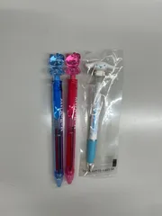 【中古】Hello Kitty（ハローキティ）2色ボールペン　ハローキティボールペン2本＋(新品)シナモンボールペン1本セット