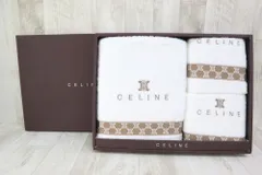 未使用 CELINE セリーヌ CL8660 バスタオル フェイスタオル 2枚 3点セット 染み有り