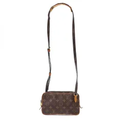 LOUIS VUITTON ルイヴィトン モノグラム ポシェット マルリーバンドリエール ショルダーバッグ M51828 ブラウン