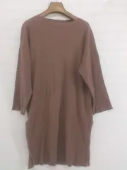 ◇ FORK&SPOON URBAN RESEARCH DOORS サイドスリット 長袖 ミニ ワンピース サイズOne ブラウン系 レディース P  【1212200007638】