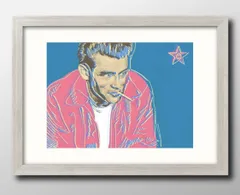 12423アンディ ウォーホル ジェームスディーン A3 サイズ ポスター アート おしゃれ 絵画 インテリア 北欧 イラスト マット紙 艶消し アートパネル 額 フレーム デザイン 壁掛け ギフト 新築祝い ディスプレイ