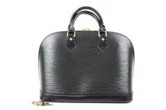 【超美品】LOUIS VUITTON ヴィトン エピ アルマ ブラック ハンドバッグ ブランド鞄 レザー【SS79】