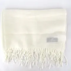 セシルマクビー マフラー ストール 無地 ブランド 小物 レディース ホワイト CECIL McBEE 【中古】