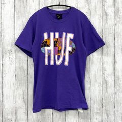 【 HUF 】ハフ QUAKE USAプリント Tシャツ パープル Sサイズ