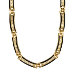 【中古】クリスチャンディオール ネックレス ラインストーン メタル ゴールドカラー ヴィンテージ アクセサリー Christian Dior