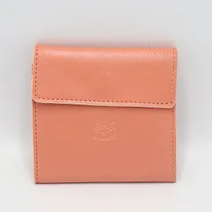美品 イルビゾンテ 小銭入れ付き 三つ折り財布 レザー ピンク ファッション ブランド小物  2000000 NSK SMZ