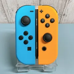 美品 レアカラー オレンジ ブルーSwitch 左右セット ジョイコン - メルカリ