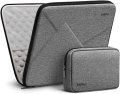 [수량 한정] 내압 내충격 초강 보호 케이스 MacBook Inateck Air 13 M2/M1 2022-2018/MacBook Pro 13 M2/M1 2022-2016/Surface Pro 9/X/8/7/6 /5/4/3 파우치 첨부 그레이