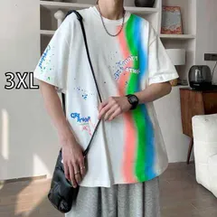 [3XL]メンズ ファッション 服 男性用 オシャレ シンプル 大人 かっこいい 大きいサイズ ストリート 紳士服 コットン 半袖 T シャツ 夏 アメリカン スタイル 半袖 カジュアル T シャツ トップス